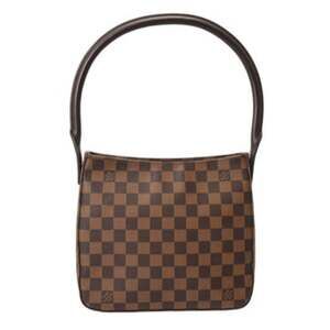 LOUIS VUITTON Brown Damier Canvas Looping MM Shoulder Bag